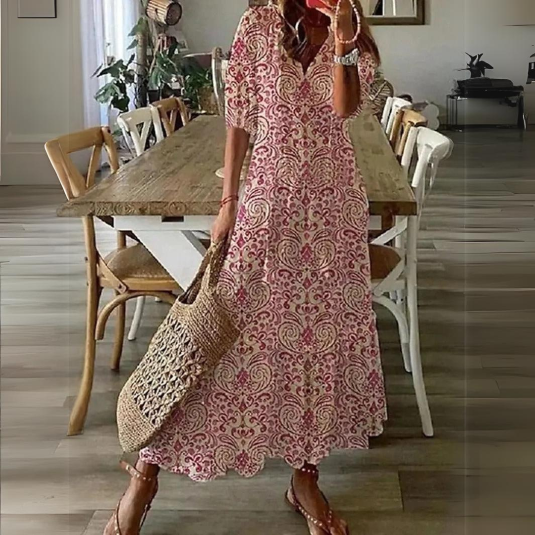Lotte - Maxi Jurk met Bloemenprint