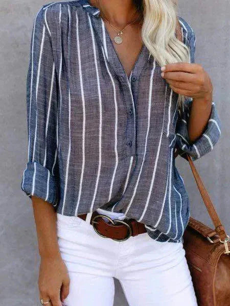 Lotte - Trendy Gestreepte Blouse voor Dames