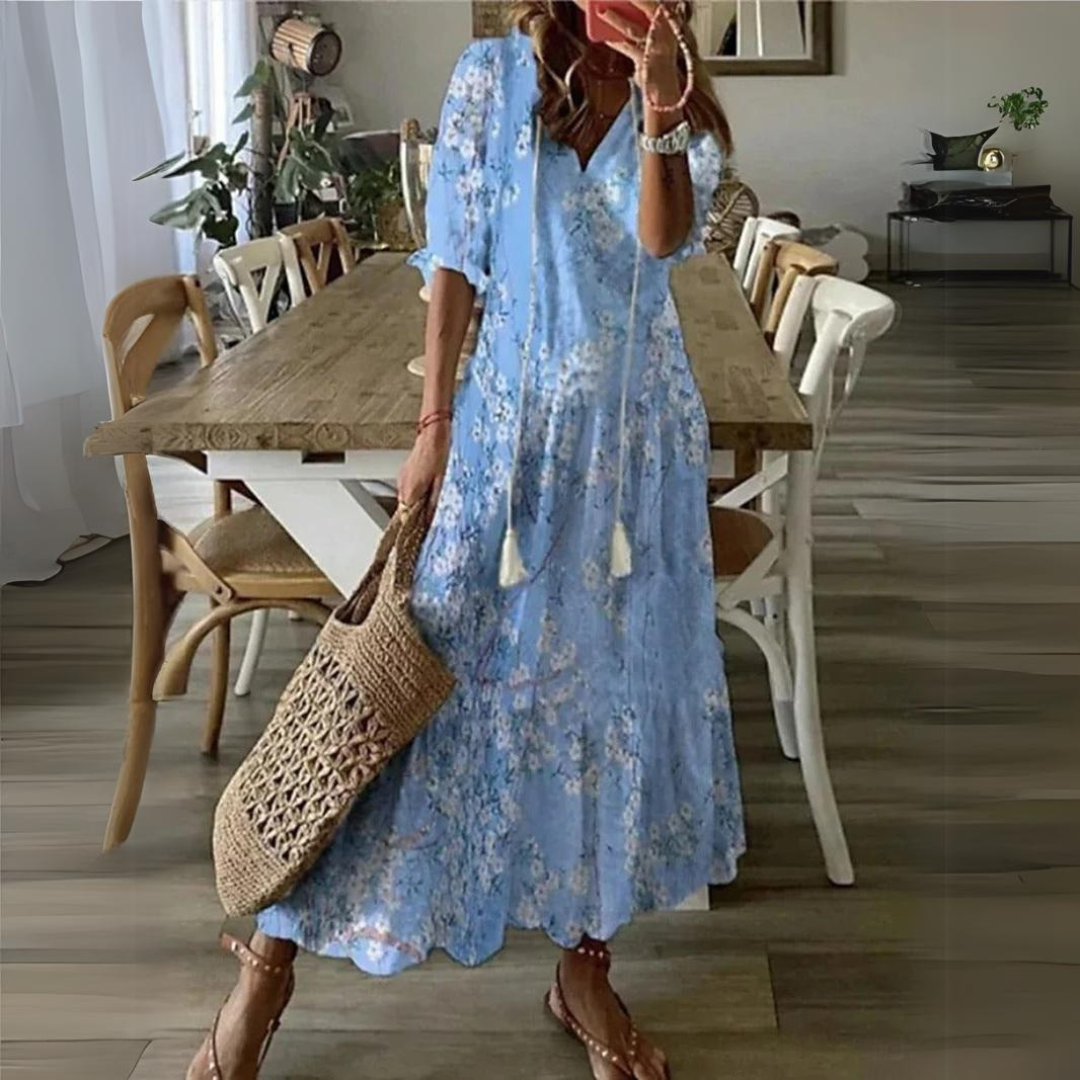 Lotte - Maxi Jurk met Bloemenprint