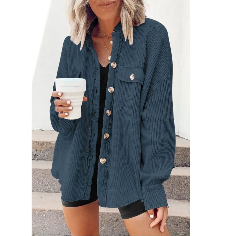Livia - Trendy Ribfluwelen Knoopjas